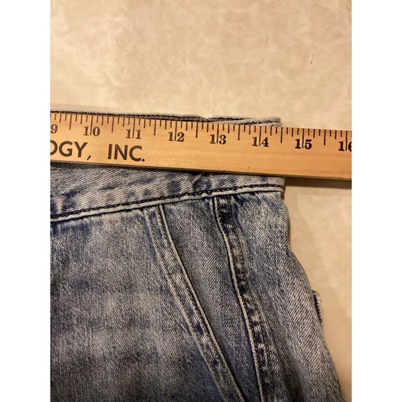 American Eagle 1977 Jeans Cargo Jogger Acid Wash Drawstring Sz 4 Genes Mom - Picture 8 of 11